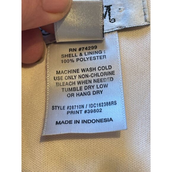 V-neck daisy print layered ruffle dress Small sleeveless garden yellow - Picture 6 of 6